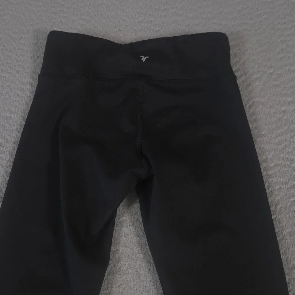 LOT OF 2 Old Navy Leggings Girls M 8 Black PowerPress PowerSoft Crop Side Pocket